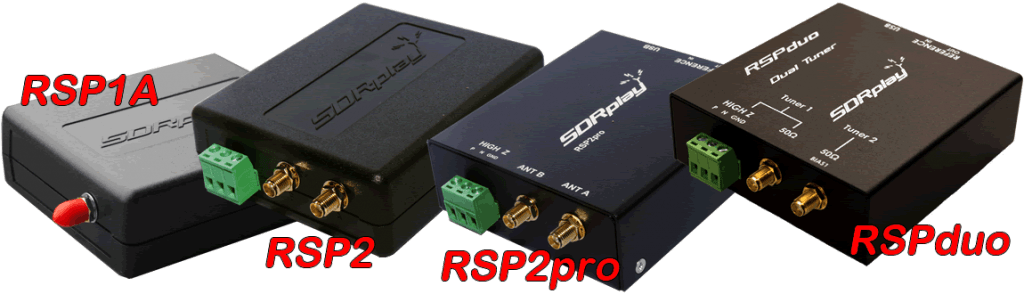 De RSP's van SDRplay